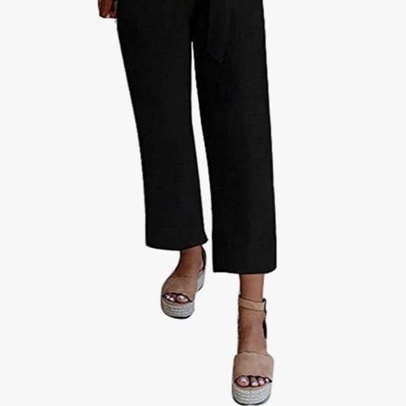 Lovezeset Women's V Neck Button Down Tank Romper - Picture 2 of 3